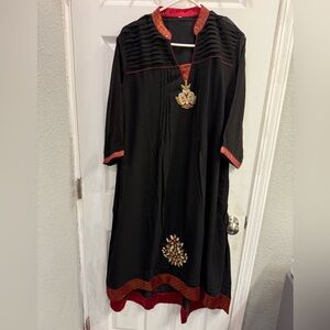 2 for $60 Must bundle/ Indian Punjabi/ Pakistani Black georgette Kurti tunic